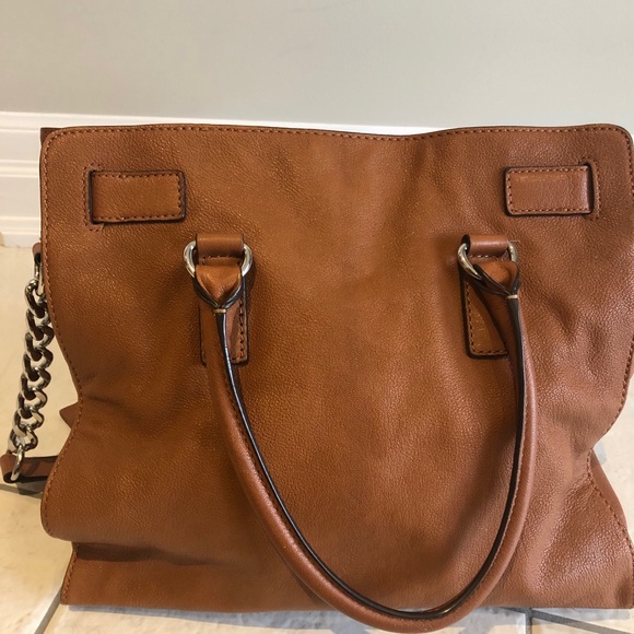 Michael Kors Hamilton Brown/Caramel Handbag -Tote - Picture 3 of 16
